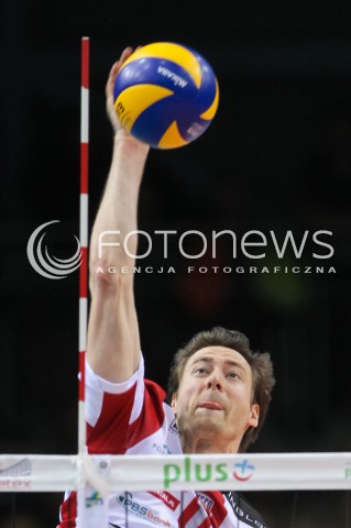  21.10.2016 RZESZOW<br />SIATKOWKA PLUSLIGA 2016/2017 MEN VOLLEYBALL POLAND POLISH PLUS LIGA LEAGUE SEASON 2016/2017<br />MECZ ASSECO RESOVIA RZESZOW - LOTOS TREFL GDANSK <br />N/Z JOCHEN SCHOPS SYLWETKA ATAK<br /> 