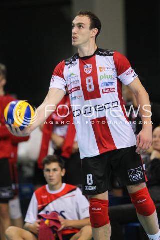  21.10.2016 RZESZOW<br />SIATKOWKA PLUSLIGA 2016/2017 MEN VOLLEYBALL POLAND POLISH PLUS LIGA LEAGUE SEASON 2016/2017<br />MECZ ASSECO RESOVIA RZESZOW - LOTOS TREFL GDANSK <br />N/Z MARKO IVOVIC SYLWETKA <br /> 
