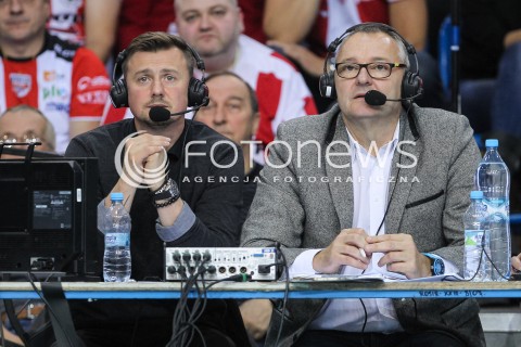  21.10.2016 RZESZOW<br />SIATKOWKA PLUSLIGA 2016/2017 MEN VOLLEYBALL POLAND POLISH PLUS LIGA LEAGUE SEASON 2016/2017<br />MECZ ASSECO RESOVIA RZESZOW - LOTOS TREFL GDANSK <br />N/Z KRZYSZTOF IGNACZAK TOMASZ SWEDROWSKI KOMENTATOR KOMENTATORZY POLSAT SPORT<br /> 
