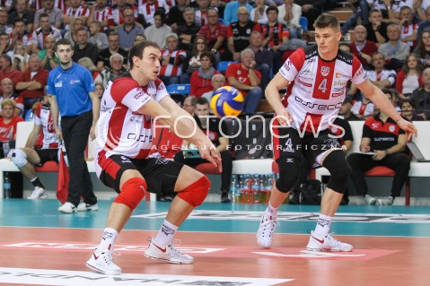  21.10.2016 RZESZOW<br />SIATKOWKA PLUSLIGA 2016/2017 MEN VOLLEYBALL POLAND POLISH PLUS LIGA LEAGUE SEASON 2016/2017<br />MECZ ASSECO RESOVIA RZESZOW - LOTOS TREFL GDANSK <br />N/Z MARKO IVOVIC JOHN GORDON PERRIN <br /> 