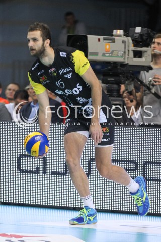  21.10.2016 RZESZOW<br />SIATKOWKA PLUSLIGA 2016/2017 MEN VOLLEYBALL POLAND POLISH PLUS LIGA LEAGUE SEASON 2016/2017<br />MECZ ASSECO RESOVIA RZESZOW - LOTOS TREFL GDANSK <br />N/Z MATEUSZ MIKA SYLWETKA <br /> 