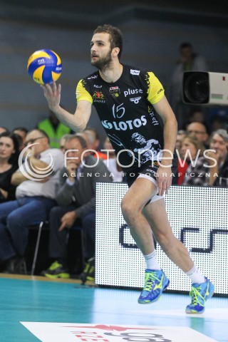  21.10.2016 RZESZOW<br />SIATKOWKA PLUSLIGA 2016/2017 MEN VOLLEYBALL POLAND POLISH PLUS LIGA LEAGUE SEASON 2016/2017<br />MECZ ASSECO RESOVIA RZESZOW - LOTOS TREFL GDANSK <br />N/Z MATEUSZ MIKA SYLWETKA <br /> 