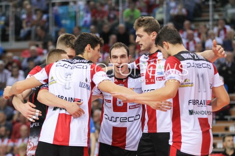  21.10.2016 RZESZOW<br />SIATKOWKA PLUSLIGA 2016/2017 MEN VOLLEYBALL POLAND POLISH PLUS LIGA LEAGUE SEASON 2016/2017<br />MECZ ASSECO RESOVIA RZESZOW - LOTOS TREFL GDANSK <br />N/Z MARKO IVOVIC PIOTR NOWAKOWSKI THIBAULT ROSSARD FABIAN DRZYZGA RADOSC EMOCJE <br /> 