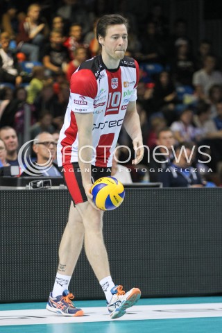  21.10.2016 RZESZOW<br />SIATKOWKA PLUSLIGA 2016/2017 MEN VOLLEYBALL POLAND POLISH PLUS LIGA LEAGUE SEASON 2016/2017<br />MECZ ASSECO RESOVIA RZESZOW - LOTOS TREFL GDANSK <br />N/Z JOCHEN SCHOPS SYLWETKA <br /> 