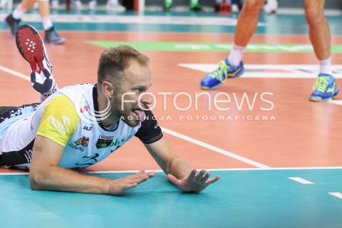  21.10.2016 RZESZOW<br />SIATKOWKA PLUSLIGA 2016/2017 MEN VOLLEYBALL POLAND POLISH PLUS LIGA LEAGUE SEASON 2016/2017<br />MECZ ASSECO RESOVIA RZESZOW - LOTOS TREFL GDANSK <br />N/Z PIOTR GACEK ZLOSC EMOCJE SYLWETKA <br /> 