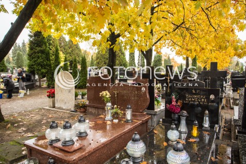  23.10.2016 CMENTARZ KOMUNALNY W PIASECZNIE<br />ZDJECIE ILUSTRACYJNE<br />N/Z NAGROBKI NA CMENTARZU KOMUNALNYM W PIASECZNIE<br /> 