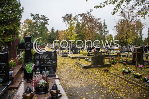  23.10.2016 CMENTARZ KOMUNALNY W PIASECZNIE<br />ZDJECIE ILUSTRACYJNE<br />N/Z NAGROBKI NA CMENTARZU KOMUNALNYM W PIASECZNIE<br /> 