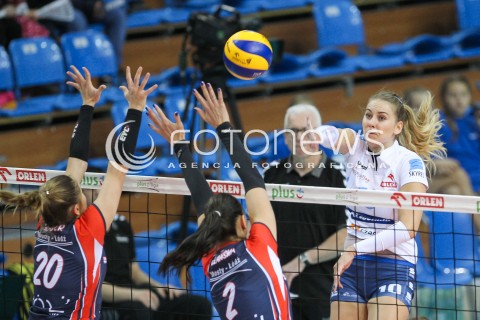 23.10.2016 RZESZOW<br />SIATKOWKA ORLEN LIGA 2016/2017 WOMEN VOLLEYBALL POLAND POLISH ORLENLIGA LEAGUE SEASON 2016/2017<br />MECZ DEVELOPRES SKYRES RZESZOW - BUDOWLANI LODZ <br />N/Z ADELA HELIC <br /> 
