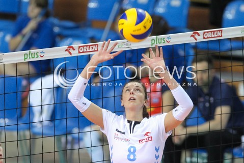  23.10.2016 RZESZOW<br />SIATKOWKA ORLEN LIGA 2016/2017 WOMEN VOLLEYBALL POLAND POLISH ORLENLIGA LEAGUE SEASON 2016/2017<br />MECZ DEVELOPRES SKYRES RZESZOW - BUDOWLANI LODZ <br />N/Z ANNA KACZMAR SYLWETKA <br /> 