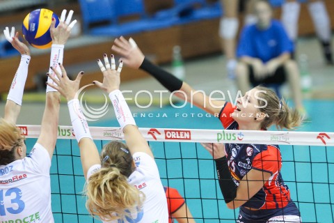  23.10.2016 RZESZOW<br />SIATKOWKA ORLEN LIGA 2016/2017 WOMEN VOLLEYBALL POLAND POLISH ORLENLIGA LEAGUE SEASON 2016/2017<br />MECZ DEVELOPRES SKYRES RZESZOW - BUDOWLANI LODZ <br />N/Z KAJA GROBELNA <br /> 