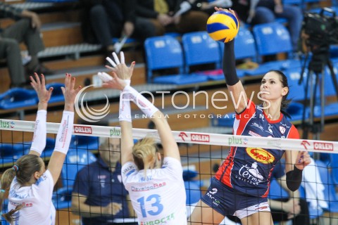  23.10.2016 RZESZOW<br />SIATKOWKA ORLEN LIGA 2016/2017 WOMEN VOLLEYBALL POLAND POLISH ORLENLIGA LEAGUE SEASON 2016/2017<br />MECZ DEVELOPRES SKYRES RZESZOW - BUDOWLANI LODZ <br />N/Z GABRIELA POLANSKA <br /> 