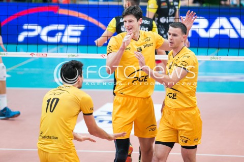 29.10.2016 BELCHATOW<br />
SIATKOWKA PLUS LIGA 2016/2017 MEN VOLLEYBALL POLAND PLUSLIGA<br />
PGE SKRA BELCHATOW -  LOTOS TREFL GDANSK<br />
N/Z SRECKO LISINAC MARIUSZ WLAZLY RADOSC WYGRANA<br />
 