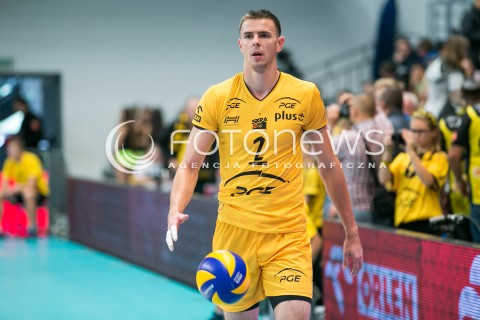 29.10.2016 BELCHATOW<br />
SIATKOWKA PLUS LIGA 2016/2017 MEN VOLLEYBALL POLAND PLUSLIGA<br />
PGE SKRA BELCHATOW -  LOTOS TREFL GDANSK<br />
N/Z MARIUSZ WLAZLY SYLWETKA<br />
 
