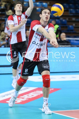  30.10.2016 RZESZOW<br />SIATKOWKA PLUSLIGA 2016/2017 MEN VOLLEYBALL POLAND POLISH PLUS LIGA LEAGUE SEASON 2016/2017<br />MECZ ASSECO RESOVIA RZESZOW - CERRAD CZARNI RADOM <br />N/Z MARKO IVOVIC SYLWETKA <br /> 