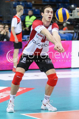  30.10.2016 RZESZOW<br />SIATKOWKA PLUSLIGA 2016/2017 MEN VOLLEYBALL POLAND POLISH PLUS LIGA LEAGUE SEASON 2016/2017<br />MECZ ASSECO RESOVIA RZESZOW - CERRAD CZARNI RADOM <br />N/Z MARKO IVOVIC SYLWETKA <br /> 