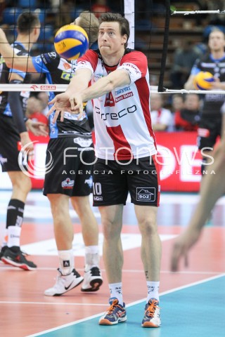  30.10.2016 RZESZOW<br />SIATKOWKA PLUSLIGA 2016/2017 MEN VOLLEYBALL POLAND POLISH PLUS LIGA LEAGUE SEASON 2016/2017<br />MECZ ASSECO RESOVIA RZESZOW - CERRAD CZARNI RADOM <br />N/Z JOCHEN SCHOPS SYLWETKA <br /> 