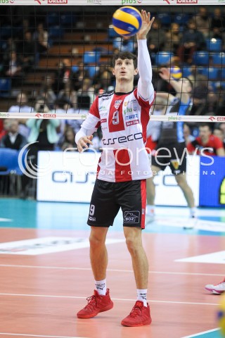  30.10.2016 RZESZOW<br />SIATKOWKA PLUSLIGA 2016/2017 MEN VOLLEYBALL POLAND POLISH PLUS LIGA LEAGUE SEASON 2016/2017<br />MECZ ASSECO RESOVIA RZESZOW - CERRAD CZARNI RADOM <br />N/Z THIBAULT ROSSARD SYLWETKA <br /> 