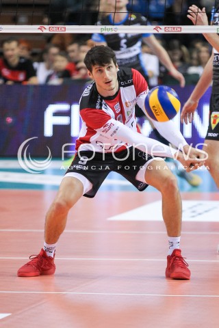  30.10.2016 RZESZOW<br />SIATKOWKA PLUSLIGA 2016/2017 MEN VOLLEYBALL POLAND POLISH PLUS LIGA LEAGUE SEASON 2016/2017<br />MECZ ASSECO RESOVIA RZESZOW - CERRAD CZARNI RADOM <br />N/Z THIBAULT ROSSARD SYLWETKA <br /> 