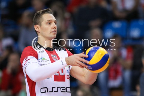  30.10.2016 RZESZOW<br />SIATKOWKA PLUSLIGA 2016/2017 MEN VOLLEYBALL POLAND POLISH PLUS LIGA LEAGUE SEASON 2016/2017<br />MECZ ASSECO RESOVIA RZESZOW - CERRAD CZARNI RADOM <br />N/Z FREDERIC WINTERS SYLWETKA <br /> 