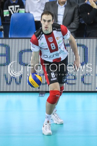  30.10.2016 RZESZOW<br />SIATKOWKA PLUSLIGA 2016/2017 MEN VOLLEYBALL POLAND POLISH PLUS LIGA LEAGUE SEASON 2016/2017<br />MECZ ASSECO RESOVIA RZESZOW - CERRAD CZARNI RADOM <br />N/Z MARKO IVOVIC SYLWETKA <br /> 