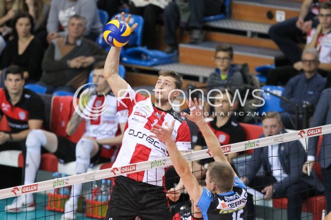  30.10.2016 RZESZOW<br />SIATKOWKA PLUSLIGA 2016/2017 MEN VOLLEYBALL POLAND POLISH PLUS LIGA LEAGUE SEASON 2016/2017<br />MECZ ASSECO RESOVIA RZESZOW - CERRAD CZARNI RADOM <br />N/Z PIOTR NOWAKOWSKI <br /> 
