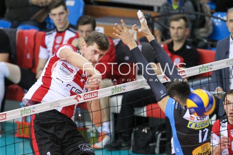  30.10.2016 RZESZOW<br />SIATKOWKA PLUSLIGA 2016/2017 MEN VOLLEYBALL POLAND POLISH PLUS LIGA LEAGUE SEASON 2016/2017<br />MECZ ASSECO RESOVIA RZESZOW - CERRAD CZARNI RADOM <br />N/Z PIOTR NOWAKOWSKI <br /> 