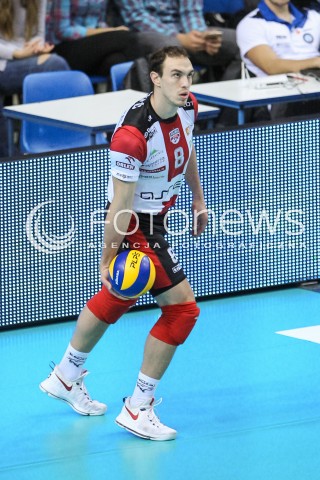  30.10.2016 RZESZOW<br />SIATKOWKA PLUSLIGA 2016/2017 MEN VOLLEYBALL POLAND POLISH PLUS LIGA LEAGUE SEASON 2016/2017<br />MECZ ASSECO RESOVIA RZESZOW - CERRAD CZARNI RADOM <br />N/Z MARKO IVOVIC SYLWETKA <br /> 