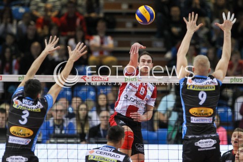  30.10.2016 RZESZOW<br />SIATKOWKA PLUSLIGA 2016/2017 MEN VOLLEYBALL POLAND POLISH PLUS LIGA LEAGUE SEASON 2016/2017<br />MECZ ASSECO RESOVIA RZESZOW - CERRAD CZARNI RADOM <br />N/Z MARKO IVOVIC <br /> 