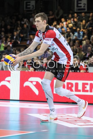  30.10.2016 RZESZOW<br />SIATKOWKA PLUSLIGA 2016/2017 MEN VOLLEYBALL POLAND POLISH PLUS LIGA LEAGUE SEASON 2016/2017<br />MECZ ASSECO RESOVIA RZESZOW - CERRAD CZARNI RADOM <br />N/Z BARTLOMIEJ LEMANSKI SYLWETKA <br /> 