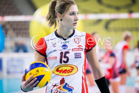  31.10.2016 LODZ SIATKOWKA <br />
ORLEN LIGA  SEZON 2016/2017 <br />
BEEF MASTER BUDOWLANI LODZ - KSZO OSTROWIEC SWIETOKRZYSKI<br />
N/Z KAJA GROBELNA SYLWETKA<br />
 