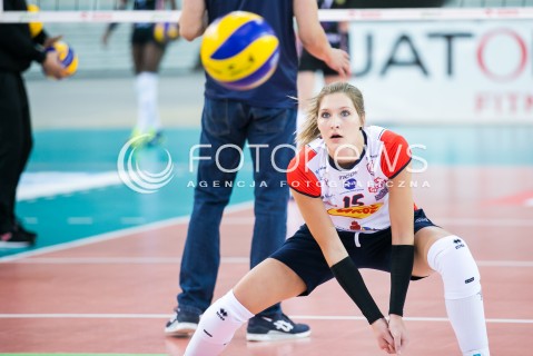  31.10.2016 LODZ SIATKOWKA <br />
ORLEN LIGA  SEZON 2016/2017 <br />
BEEF MASTER BUDOWLANI LODZ - KSZO OSTROWIEC SWIETOKRZYSKI<br />
N/Z KAJA GROBELNA SYLWETKA<br />
 