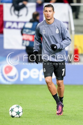  02.11.2016 WARSZAWA PILKA NOZNA STADION LEGII<br />FOOTBALL RUNDA ELIMINACJI UEFA CHAMPIONS LEAGUE<br />MECZ LEGIA WARSZAWA - REAL MADRYT<br />N/Z CRISTIANO RONALDO <br /> 