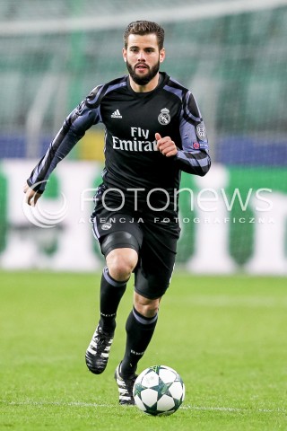  02.11.2016 WARSZAWA PILKA NOZNA STADION LEGII<br />FOOTBALL RUNDA ELIMINACJI UEFA CHAMPIONS LEAGUE<br />MECZ LEGIA WARSZAWA - REAL MADRYT<br />N/Z NACHO FERNANDEZ <br /> 
