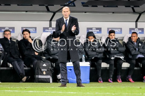  02.11.2016 WARSZAWA PILKA NOZNA STADION LEGII<br />FOOTBALL RUNDA ELIMINACJI UEFA CHAMPIONS LEAGUE<br />MECZ LEGIA WARSZAWA - REAL MADRYT<br />N/Z ZINEDINE ZIDANE - TRENER REAL MADRYT ( HEAD COACH ) <br /> 