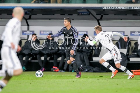  02.11.2016 WARSZAWA PILKA NOZNA STADION LEGII<br />FOOTBALL RUNDA ELIMINACJI UEFA CHAMPIONS LEAGUE<br />MECZ LEGIA WARSZAWA - REAL MADRYT<br />N/Z CRISTIANO RONALDO <br /> 