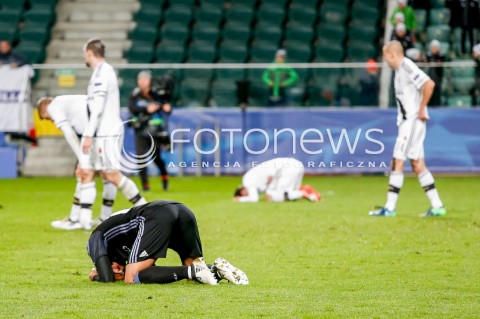  02.11.2016 WARSZAWA PILKA NOZNA STADION LEGII<br />FOOTBALL RUNDA ELIMINACJI UEFA CHAMPIONS LEAGUE<br />MECZ LEGIA WARSZAWA - REAL MADRYT<br />N/Z RADOSC SMUTEK PO MECZU<br /> 