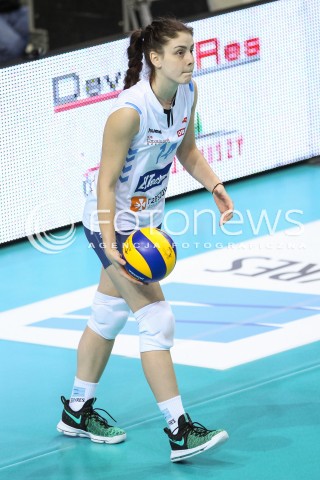  06.11.2016 RZESZOW<br />SIATKOWKA ORLEN LIGA 2016/2017 WOMEN VOLLEYBALL POLAND POLISH ORLENLIGA LEAGUE SEASON 2016/2017<br />MECZ DEVELOPRES SKYRES RZESZOW - CHEMIK POLICE <br />N/Z MIROSLAVA PASKOVA SYLWETKA <br /> 