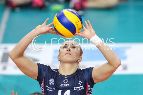  06.11.2016 RZESZOW<br />SIATKOWKA ORLEN LIGA 2016/2017 WOMEN VOLLEYBALL POLAND POLISH ORLENLIGA LEAGUE SEASON 2016/2017<br />MECZ DEVELOPRES SKYRES RZESZOW - CHEMIK POLICE <br />N/Z JOANNA WOLOSZ SYLWETKA <br /> 