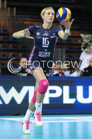  06.11.2016 RZESZOW<br />SIATKOWKA ORLEN LIGA 2016/2017 WOMEN VOLLEYBALL POLAND POLISH ORLENLIGA LEAGUE SEASON 2016/2017<br />MECZ DEVELOPRES SKYRES RZESZOW - CHEMIK POLICE <br />N/Z ALEKSANDRA JAGIELO SYLWETKA <br /> 