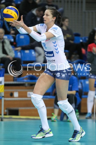  06.11.2016 RZESZOW<br />SIATKOWKA ORLEN LIGA 2016/2017 WOMEN VOLLEYBALL POLAND POLISH ORLENLIGA LEAGUE SEASON 2016/2017<br />MECZ DEVELOPRES SKYRES RZESZOW - CHEMIK POLICE <br />N/Z ANNA KACZMAR SYLWETKA <br /> 