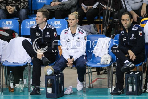  06.11.2016 RZESZOW<br />SIATKOWKA ORLEN LIGA 2016/2017 WOMEN VOLLEYBALL POLAND POLISH ORLENLIGA LEAGUE SEASON 2016/2017<br />MECZ DEVELOPRES SKYRES RZESZOW - CHEMIK POLICE <br />N/Z ANNA WERBLINSKA BOL URAZ KONTUZJA EMOCJE<br /> 