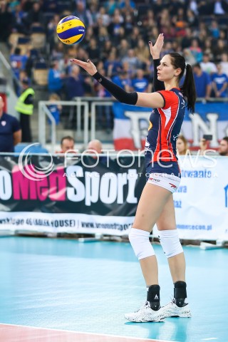  07.11.2016 LODZ SIATKOWKA <br />
ORLEN LIGA  SEZON 2016/2017 <br />
BEEF MASTER BUDOWLANI LODZ - LKS COMMERCECON<br />
N/Z GABRIELA POLANSKA SYLWETKA<br />
 