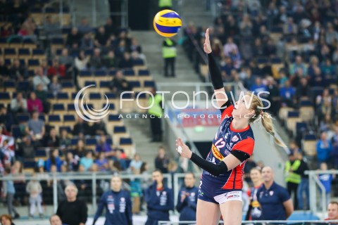  07.11.2016 LODZ SIATKOWKA <br />
ORLEN LIGA  SEZON 2016/2017 <br />
BEEF MASTER BUDOWLANI LODZ - LKS COMMERCECON<br />
N/Z HEIKE BEIER SYLWETKA<br />
 