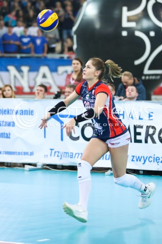  07.11.2016 LODZ SIATKOWKA <br />
ORLEN LIGA  SEZON 2016/2017 <br />
BEEF MASTER BUDOWLANI LODZ - LKS COMMERCECON<br />
N/Z MARTYNA GRAJBER SYLWETKA<br />
 