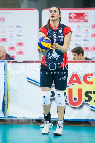  07.11.2016 LODZ SIATKOWKA <br />
ORLEN LIGA  SEZON 2016/2017 <br />
BEEF MASTER BUDOWLANI LODZ - LKS COMMERCECON<br />
N/Z SYLWIA PELC SYLWETKA<br />
 