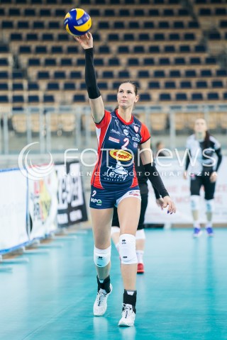  07.11.2016 LODZ SIATKOWKA <br />
ORLEN LIGA  SEZON 2016/2017 <br />
BEEF MASTER BUDOWLANI LODZ - LKS COMMERCECON<br />
N/Z GABRIELA POLANSKA SYLWETKA<br />
 