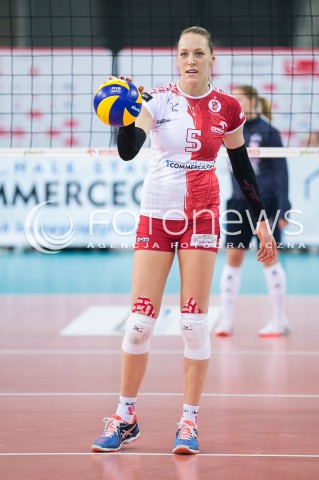  07.11.2016 LODZ SIATKOWKA <br />
ORLEN LIGA  SEZON 2016/2017 <br />
BEEF MASTER BUDOWLANI LODZ - LKS COMMERCECON<br />
N/Z KATARINA OSADCHUK SYLWETKA<br />
 