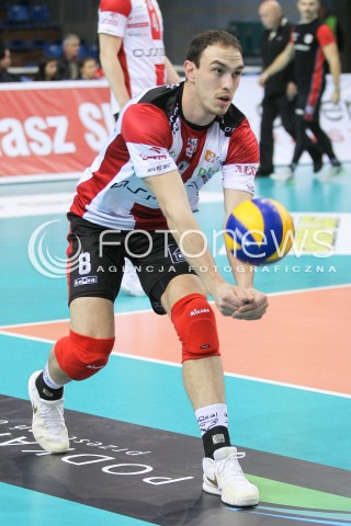  12.11.2016 RZESZOW<br />SIATKOWKA PLUSLIGA 2016/2017 MEN VOLLEYBALL POLAND POLISH PLUS LIGA LEAGUE SEASON 2016/2017<br />MECZ ASSECO RESOVIA RZESZOW - GKS KATOWICE <br />N/Z MARKO IVOVIC SYLWETKA <br /> 