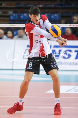  12.11.2016 RZESZOW<br />SIATKOWKA PLUSLIGA 2016/2017 MEN VOLLEYBALL POLAND POLISH PLUS LIGA LEAGUE SEASON 2016/2017<br />MECZ ASSECO RESOVIA RZESZOW - GKS KATOWICE <br />N/Z THIBAULT ROSSARD SYLWETKA <br /> 