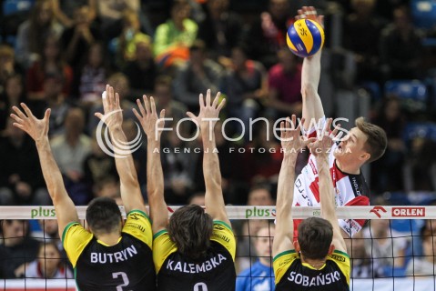  12.11.2016 RZESZOW<br />SIATKOWKA PLUSLIGA 2016/2017 MEN VOLLEYBALL POLAND POLISH PLUS LIGA LEAGUE SEASON 2016/2017<br />MECZ ASSECO RESOVIA RZESZOW - GKS KATOWICE <br />N/Z JOHN GORDON PERRIN <br /> 